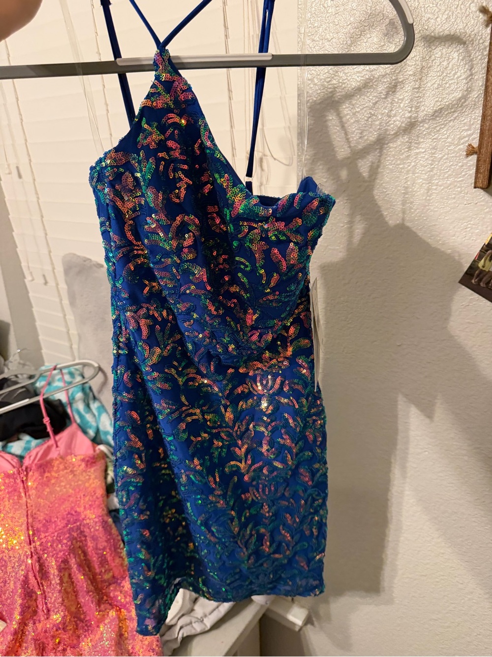 One shoulder strapless dress
